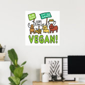 Poster Vegan (Bureau à domicile)