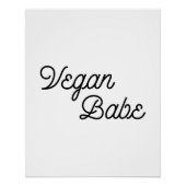 Poster Vegan Babe (Devant)