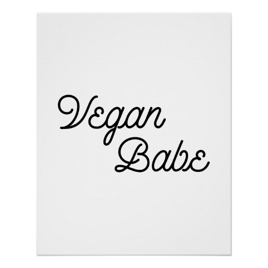 Poster Vegan Babe (Devant)