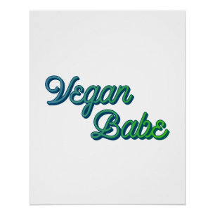 Poster Vegan Babe