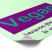Poster Vegan. Because the alternative is unthinkable. (Coin)