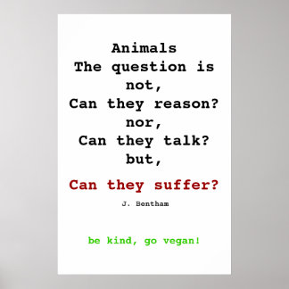 Poster Vegan Bentham