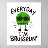Poster Vegan Brussels Sprouts (Devant)