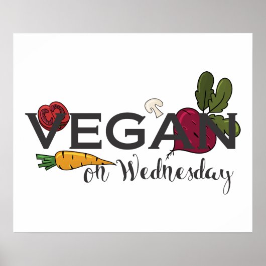 Poster Vegan mercredi (Devant)