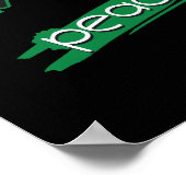 Poster Vegan Peace Love Compassion (Coin)