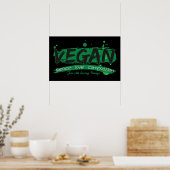 Poster Vegan Peace Love Compassion (Cuisine)