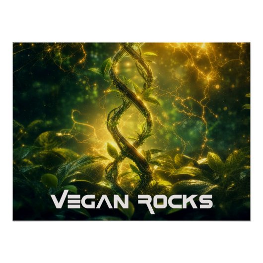 POSTER VÉGAN ROCKS (Devant)