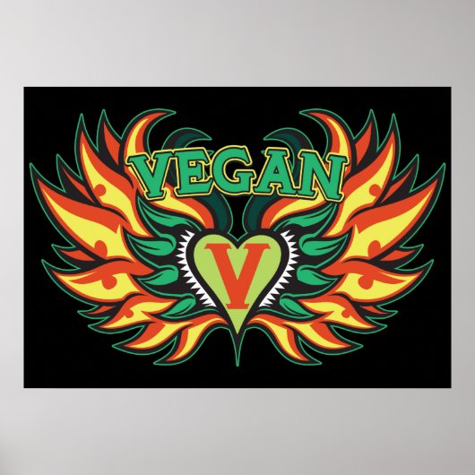 Poster Vegan Wings (Devant)