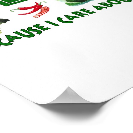 Poster Vegans Pour La Planète (Coin)