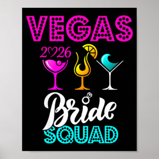 Poster Vegas Bride Squad 2026 Married in Vegas