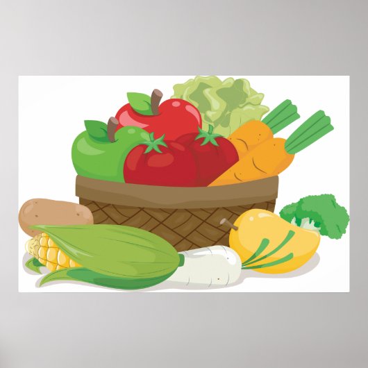 Poster Vegetable Basket (Devant)