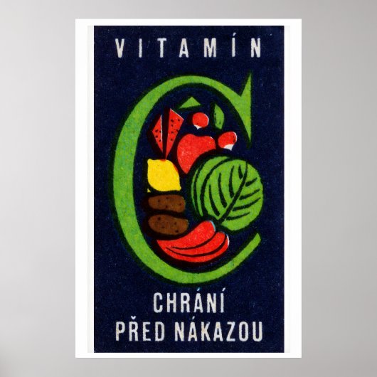 Poster Vegetables Protect Against Infection - Matchbox (Devant)