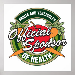 Poster Vegetables Sponsor of Health