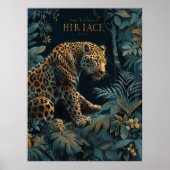 Poster végétal de l'aquarelle violette (Devant)