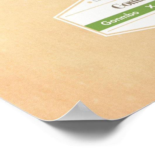 Poster végétal d'Okra (Coin)