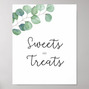 Poster Végétal - fête prénatale pour bébé avec douceurs e