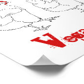 Poster Végétal poulet W rap drôle Citation (Coin)