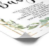 Poster Végétal succulent ne pas dire signe de jeu de bébé (Coin)