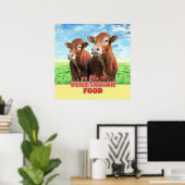 Poster VEGETARIAN FOOD we like it (Bureau à domicile)