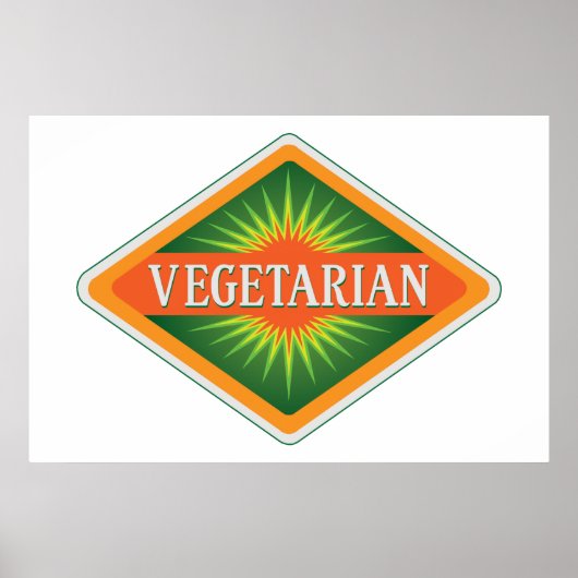 Poster Végétarien (Devant)
