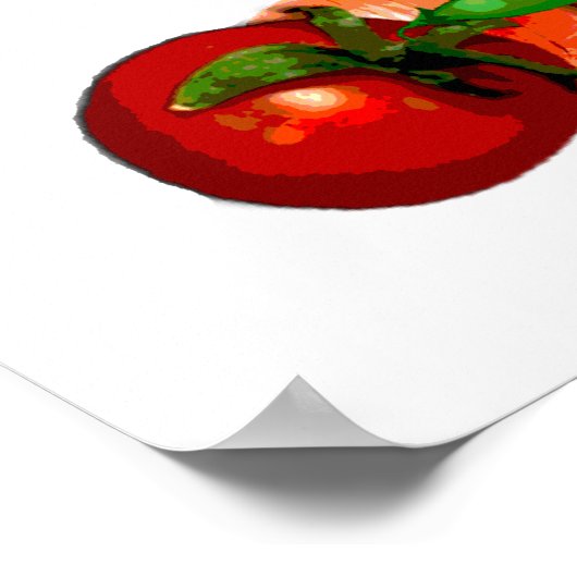 Poster Végétarien à vie (Coin)