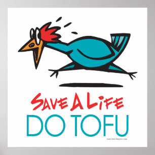 Poster Végétarien amusant, Vegan DO TOFU