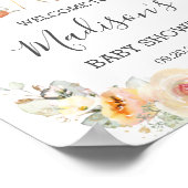 Poster Végétation boisée Jaune Floral Anniversaire Bienve (Coin)