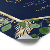 Poster Végétation de Noël moderne | Hashtag Navy Oh Snap (Coin)