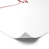 Poster Végétation d'hiver Bébé ou Fête des mariées Affich (Coin)