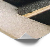 Poster Végétation Luxuriante Au-Dessus D'escaliers En Pie (Coin)