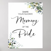 Poster Végétation Mémoire Favorite De La Mariée Signale (Devant)