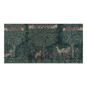 Poster Végétation, Tapisserie de l'ère victorienne par He