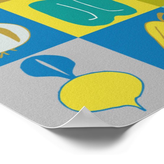 Poster Veggie Blocks II (Coin)