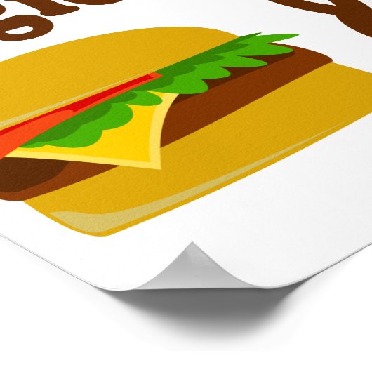 Poster Veggie Burger et Fries (Coin)