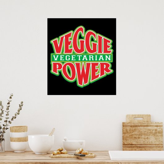 Poster Veggie Power (Cuisine)