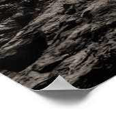 Poster Vegvisir Arbre paysage de la lune - sépia (Coin)