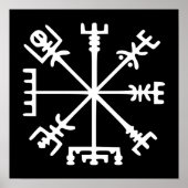 Poster Vegvísir (Viking Compass) (Devant)