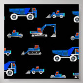 Poster véhicule de construction (Devant)