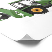 Poster Véhicule de construction décoré avec chargeuse pel (Coin)