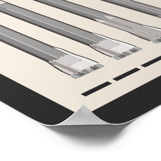 Poster Véhicules de lancement spatial (Coin)