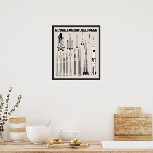 Poster Véhicules de lancement spatial (Cuisine)