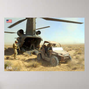 POSTER VÉHICULES D'OPÉRATIONS SPÉCIALES DES ÉTATS-UNIS -
