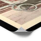 Poster Véhicules électriques Automobiles Vintage Imprimer (Coin)