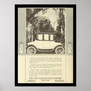 Poster Véhicules électriques Automobiles Vintage Imprimer