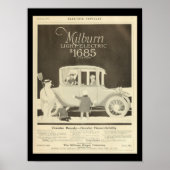 Poster Véhicules électriques Automobiles Vintage Imprimer (Devant)