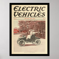Véhicules électriques Automobiles Vintage Imprimer