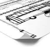 Poster Véhicules sur route par pagode (Coin)