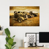 Poster Véhicules vintages (Bureau à domicile)