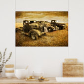 Poster Véhicules vintages (Cuisine)
