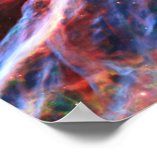 Poster Veil Nebula Supernova Reste Télescope Hubble (Coin)
